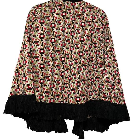 Vintage Arista Knitwear New York Open Front Poncho w/ hand‎ holes - Picture 5 of 8